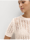 Marks & Spencer Pleteni top s teksturom i visokim udjelom pamuka Marks & Spencer kremasta