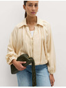 Marks & Spencer Plisirana jakna bomber, od čistog Lycocell™ materijala Marks & Spencer kremasta