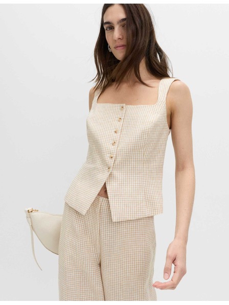 Marks & Spencer Prsluk od Gingham materijala od čistog lana Marks & Spencer šarena