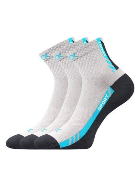 VoXX Set od tri - čarape VoXX sportske svijetlo sive