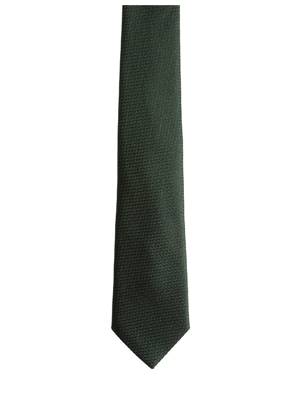 Marks & Spencer Marks & Spencer zelena teksturirana 100% svilena kravata