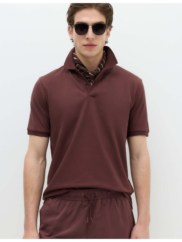 Marks & Spencer Polo majica The Ultimate Pique Marks & Spencer smeđa