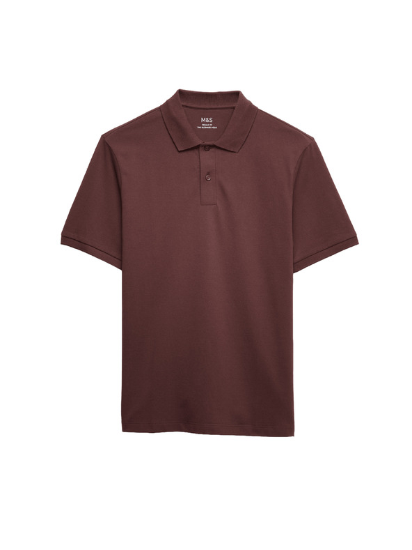 Marks & Spencer Polo majica The Ultimate Pique Marks & Spencer smeđa