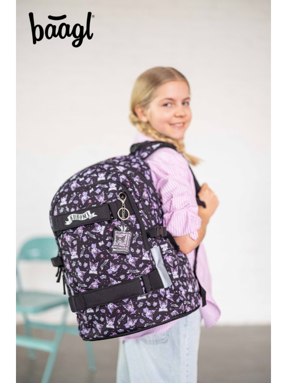 BAAGL  BAAGL Školski ruksak Skate Kuromi Black GRS