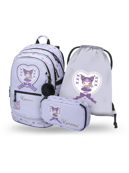 BAAGL  BAAGL SET 3 Core Kuromi Sweet One: ruksak, penal, vreca GRS