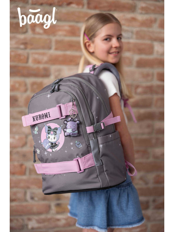 BAAGL  BAAGL Školski ruksak Skate Kuromi Grey GRS