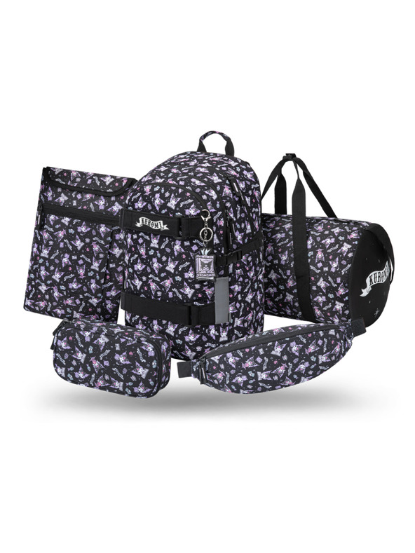 BAAGL  BAAGL SET 5 Skate Kuromi Black: ruksak, penal, sportska torba, ledvinka, futrola za laptop GRS