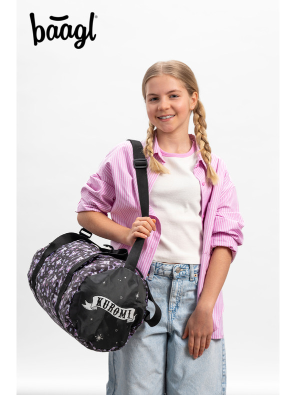 BAAGL  BAAGL SET 5 Skate Kuromi Black: ruksak, penal, sportska torba, ledvinka, futrola za laptop GRS