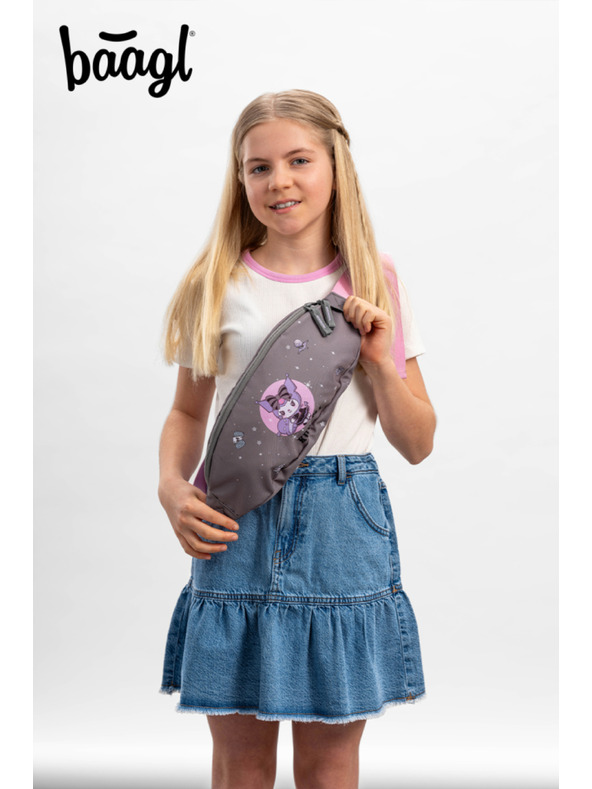 BAAGL  BAAGL SET 5 Skate Kuromi Grey: ruksak, penal, sportska torba, ledvinka, futrola za laptop GRS