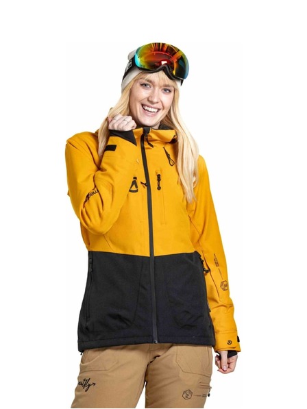 Meatfly Meatfly ženska SNB & SKI jakna Gaia Sunflower / Black