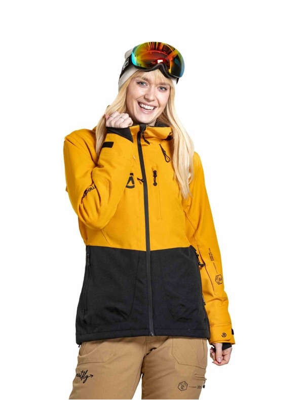 Meatfly Meatfly ženska SNB & SKI jakna Gaia Sunflower / Black
