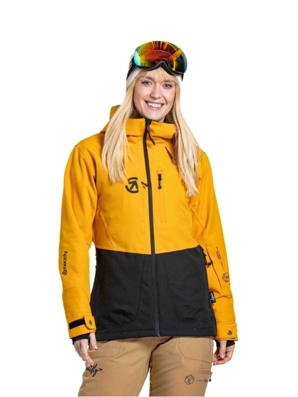 Meatfly Meatfly ženska SNB & SKI jakna Gaia Sunflower / Black