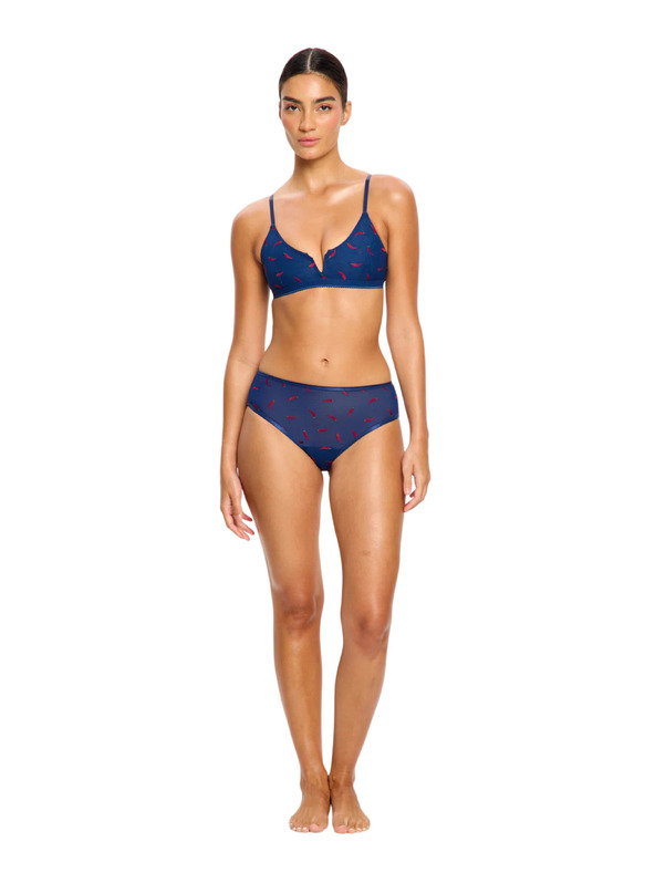 Modibodi Menstrualne gaćice Modibodi Intimates V Day Hi Waist Brief Moderate Navy Chilli