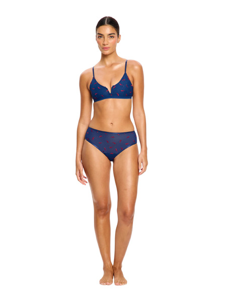 Modibodi Menstrualne gaćice Modibodi Intimates V Day Hi Waist Brief Moderate Navy Chilli
