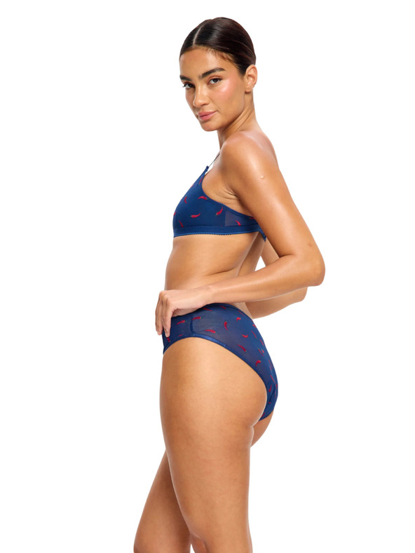 Modibodi Menstrualne gaćice Modibodi Intimates V Day Hi Waist Brief Moderate Navy Chilli