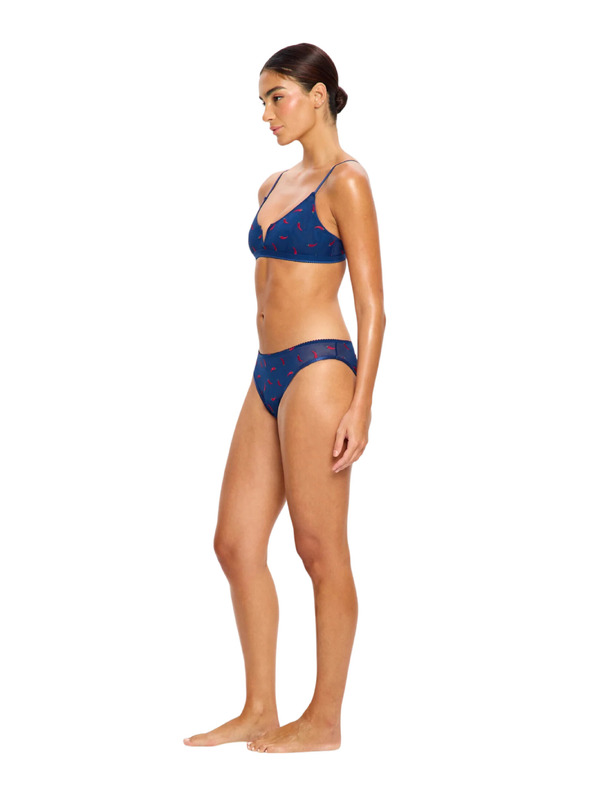 Modibodi Menstrualne gaćice Modibodi Intimates V Day Cheeky Brief Light Navy Chilli