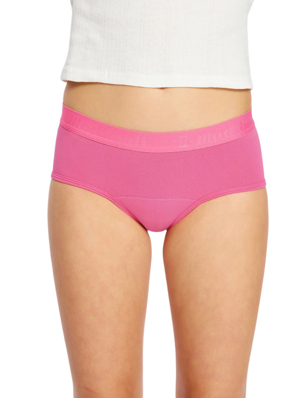 Modibodi Djevojačke menstrualne gaće Modibodi Teen Hipster Boyleg Moderate Watermelon Pink Sorbet