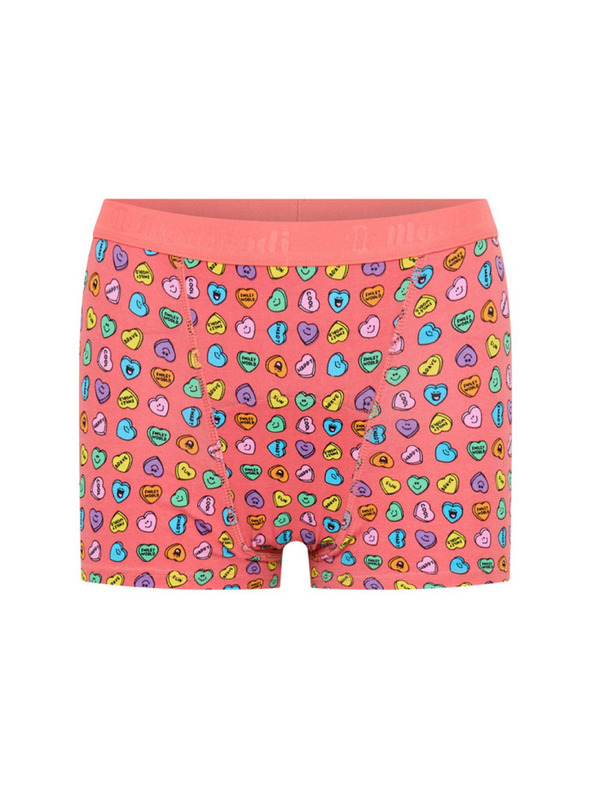 Modibodi Djevojačke menstrualne gaće Modibodi Teen Hipster Boyshort Moderate Happy Hearts