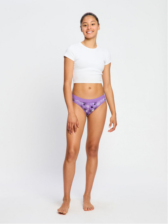 Modibodi Djevojačke menstrualne gaće Modibodi Teen Hipster Bikini Super Wicked Web Purple