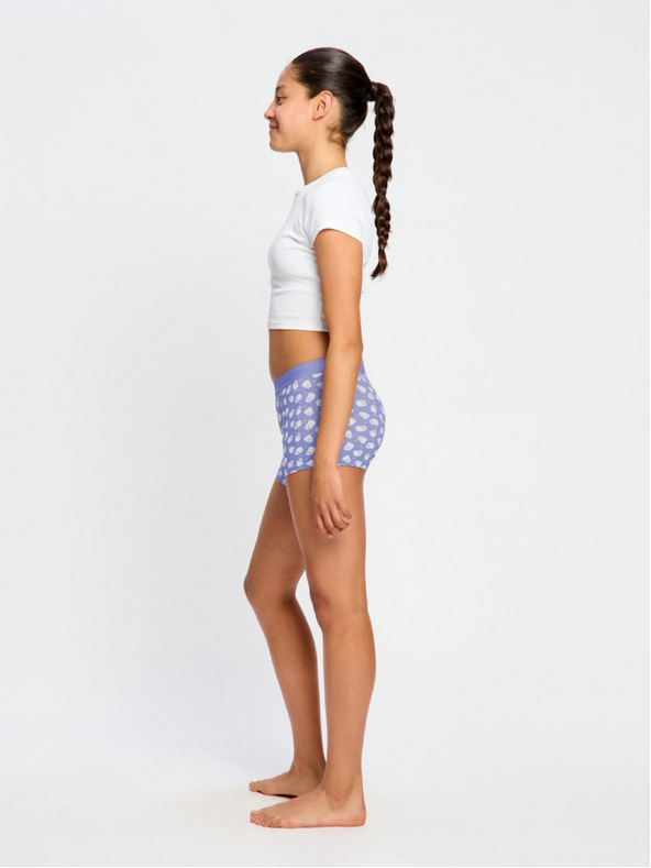 Modibodi Djevojačke menstrualne gaće Modibodi Teen Hipster Boyshort Moderate Giggly Ghost Blue