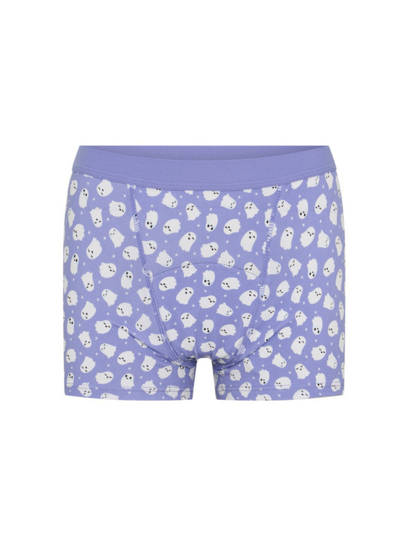 Modibodi Djevojačke menstrualne gaće Modibodi Teen Hipster Boyshort Moderate Giggly Ghost Blue