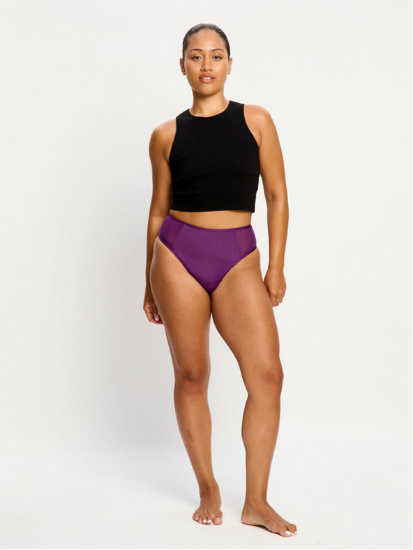 Modibodi Menstrualne gaće Modibodi Allure Hi Waist Brief moderate Mystic Purple