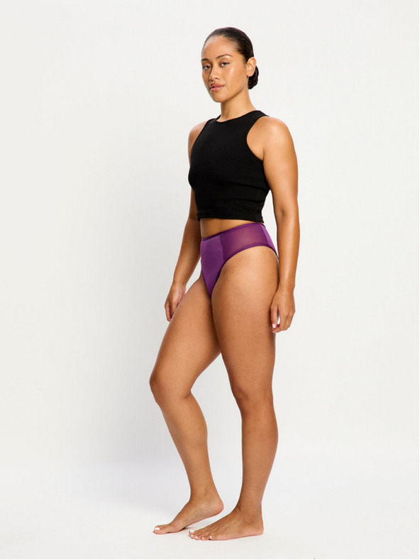 Modibodi Menstrualne gaće Modibodi Allure Hi Waist Brief moderate Mystic Purple