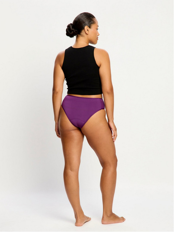 Modibodi Menstrualne gaće Modibodi Allure Hi Waist Brief moderate Mystic Purple