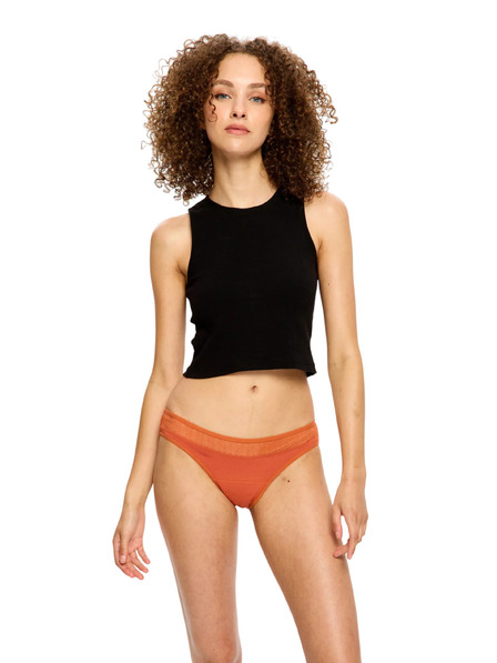 Modibodi Menstrualne gaće Modibodi Sensual Bikini Light Burnt Brick