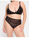 Modibodi Menstrualne gaće Modibodi Intimates V Day Hi Waist Brief Moderate-Heavy Black Rose