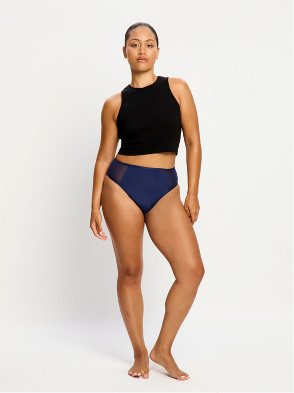 Modibodi Menstrualne gaće Modibodi Allure Hi Waist Brief moderate Night sky Blue