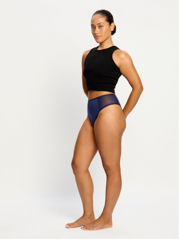 Modibodi Menstrualne gaće Modibodi Allure Hi Waist Brief moderate Night sky Blue