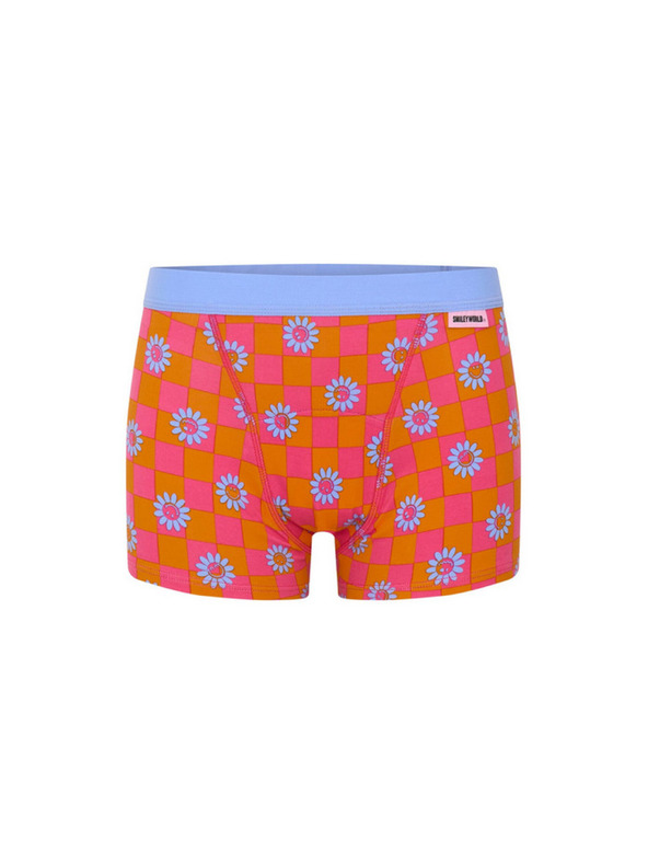 Modibodi Djevojačke menstrualne gaćice Modibodi Teen Hipster Boyshort Moderate Flower Checkerboard
