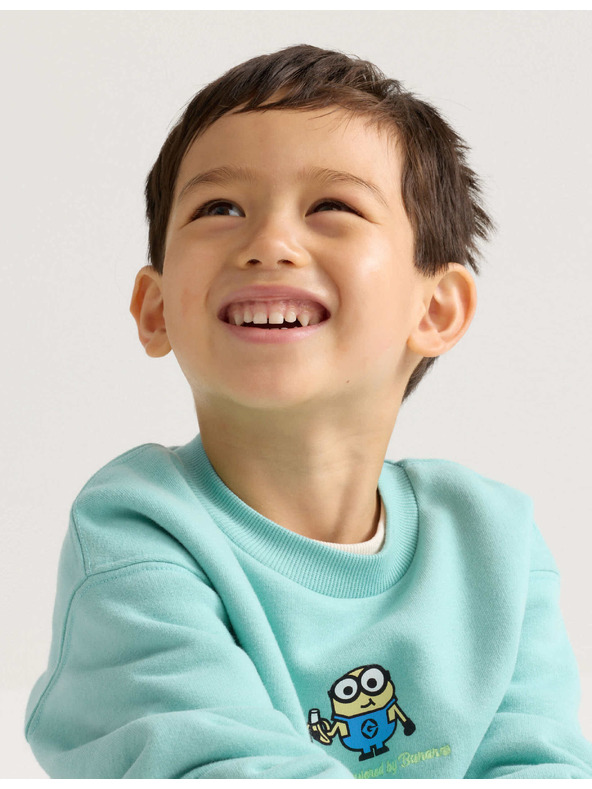 Marks & Spencer Hoodie sa Minions™ grafikom sa visokim udjelom pamuka (2–8 godina) Marks & Spencer zelena