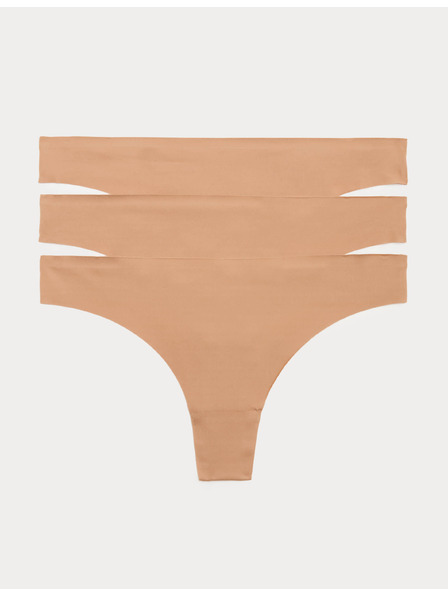 Marks & Spencer Tanga bez vidljive elastike, set od 3 komada Marks & Spencer smeđa