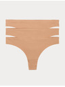 Marks & Spencer Tanga bez vidljive elastike, set od 3 komada Marks & Spencer smeđa