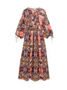 Marks & Spencer Kaftan maxi haljina sa printom i istaknutim pojasом od čiste pamuka Marks & Spencer više boja