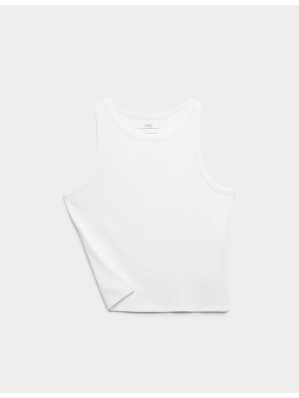 Marks & Spencer Tanktop s visokim udjelom pamuka (6–16 godina) Marks & Spencer bijela