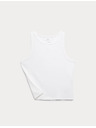 Marks & Spencer Tanktop s visokim udjelom pamuka (6–16 godina) Marks & Spencer bijela