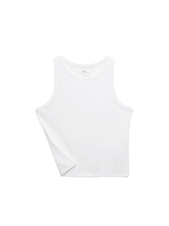 Marks & Spencer Tanktop s visokim udjelom pamuka (6–16 godina) Marks & Spencer bijela