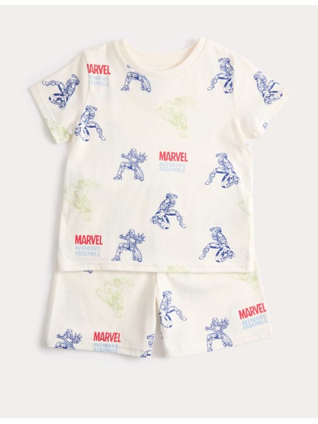 Marks & Spencer Pamučna pidžama s motivom Marvel™ (3–12 godina) Marks & Spencer krem