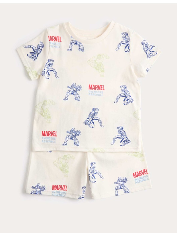 Marks & Spencer Pamučna pidžama s motivom Marvel™ (3–12 godina) Marks & Spencer krem