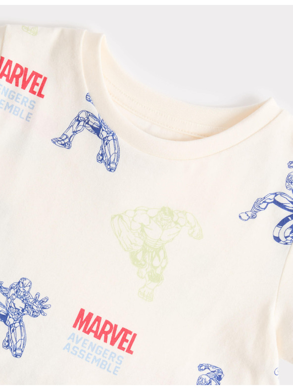 Marks & Spencer Pamučna pidžama s motivom Marvel™ (3–12 godina) Marks & Spencer krem