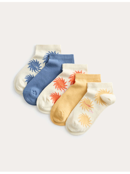 Marks & Spencer Kratke čarape Trainer Liners™ s visokim udjelom pamuka, 5 pari u pakiranju (6 malo – 7 veliko) Marks & Spencer krem