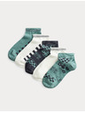 Marks & Spencer Kratke čarape Trainer Liners™ Gaming, 5 pari u pakiranju (6 malo – 7 veliko) Marks & Spencer zelena