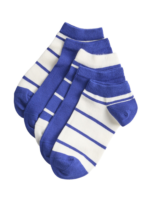 Marks & Spencer Prugaste kratke čarape Trainer Liners™, set od 5 pari (6 malo – 7 veliko) Marks & Spencer plava