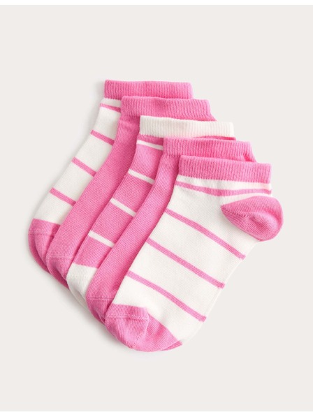 Marks & Spencer Kratke čarape Trainer Liners™ s prugama i visokim udjelom pamuka, 5 pari u pakiranju (6 malo – 7 veliko) Marks & Spencer plava