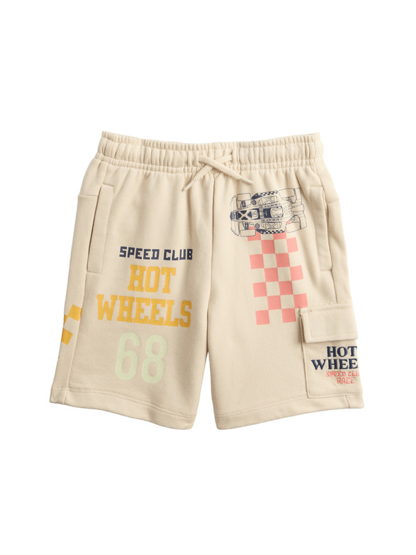 Marks & Spencer Kratke hlače s motivom Hot Wheels™, s visokim udjelom pamuka (2–8 godina) Marks & Spencer krem