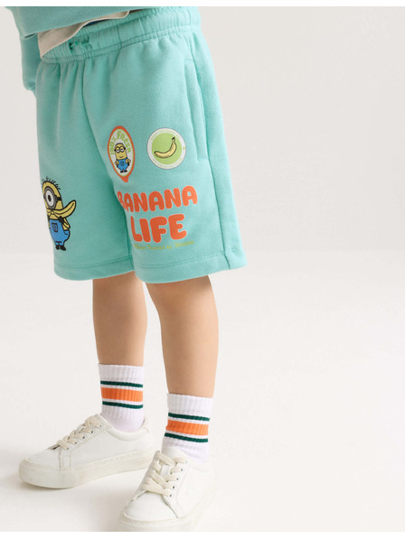 Marks & Spencer Kratke hlače s visokim udjelom pamuka i grafikom Minions™ (2–8 godina) Marks & Spencer zelena