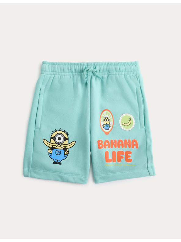 Marks & Spencer Kratke hlače s visokim udjelom pamuka i grafikom Minions™ (2–8 godina) Marks & Spencer zelena